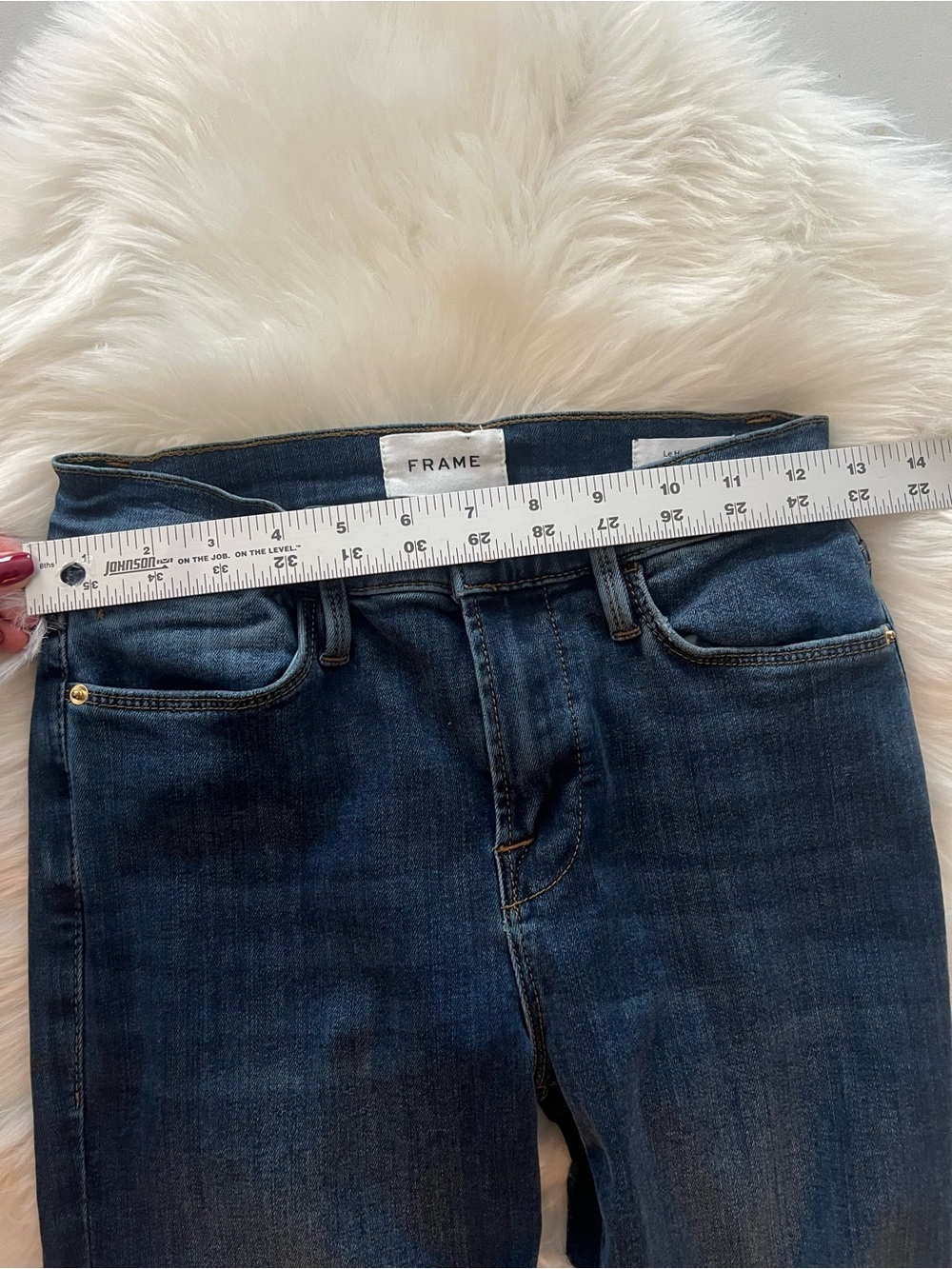 FRAME Le High Flare Jeans EUC size 26 - Picture 9 of 12
